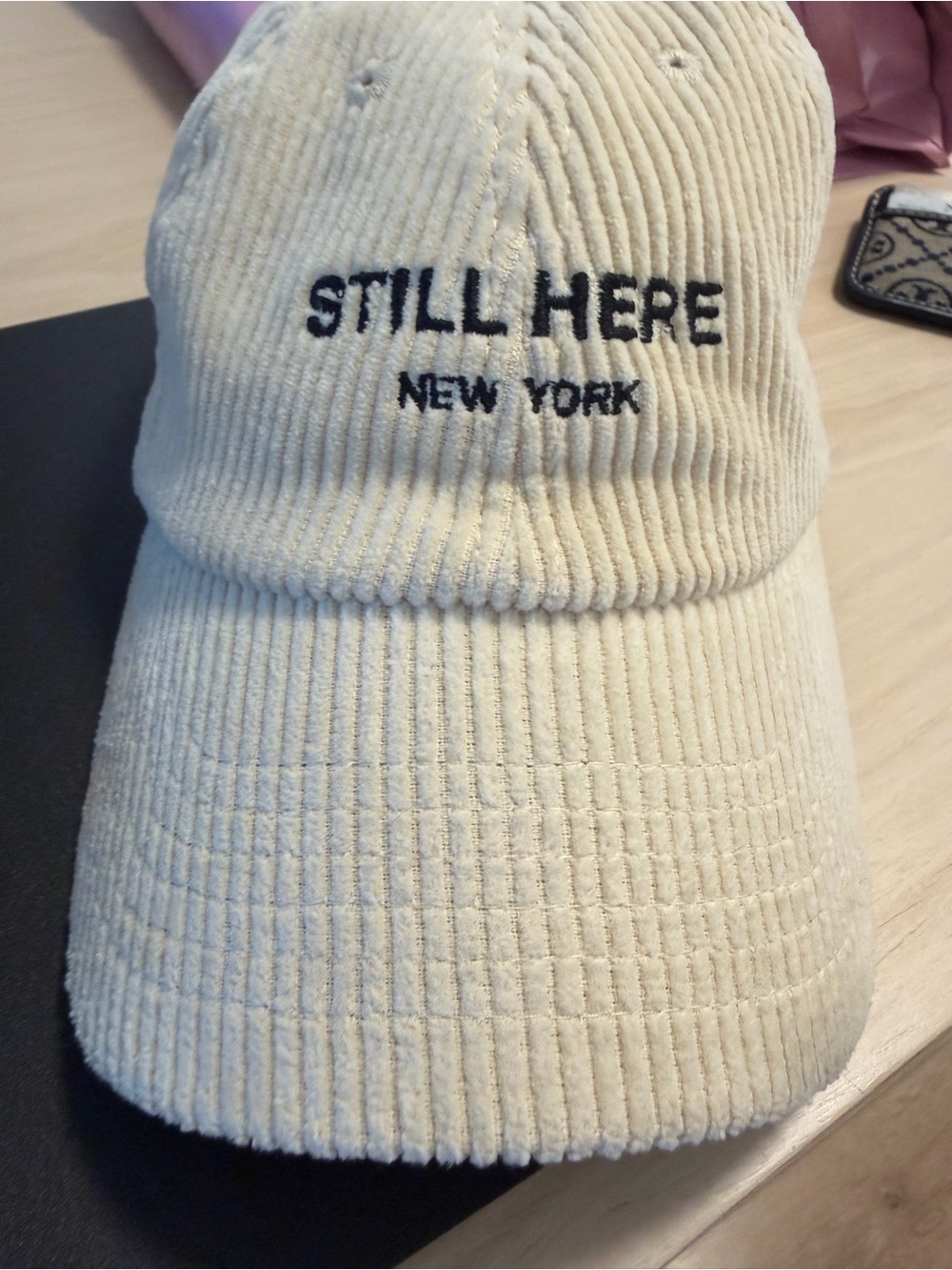 "STILL HERE New York" Corduroy Baseball Cap